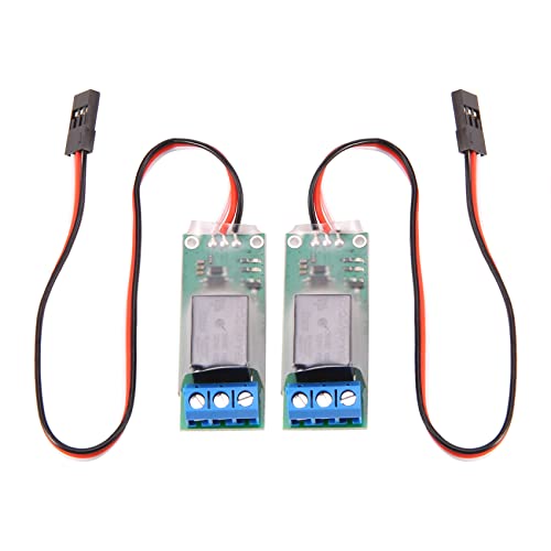 Ronlok 2 Stück RC PWM Elektronisches Relais-Schalter für RC Flugzeug, Basteln, Modell, Navigationslicht, Universal-Steuerung, K1 Schalter Ronlok 2 Stück RC PWM Elektronisches Relais-Schalter für RC Flugzeug, Basteln, Modell, Navigationslicht, Universal-Steuerung, K1 Schalter von Ronlok