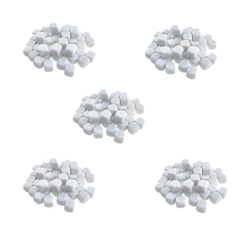 Ronlok 250 Stück 16 mm Würfel Set aus Acryl, Abgerundet, D6 Würfel für Spiel, Spaß, Mach Es Selbst Aufkleber und Mathematik Unterricht von Ronlok