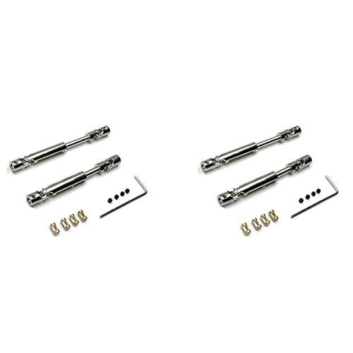 Ronlok 2X MN78 CVD-Antriebswelle Aus Metall mit 3 mm Bis 4 mm Wellenhülse für MN78 MN-78 MN 78 1/12 RC Car Upgrade Parts von Ronlok