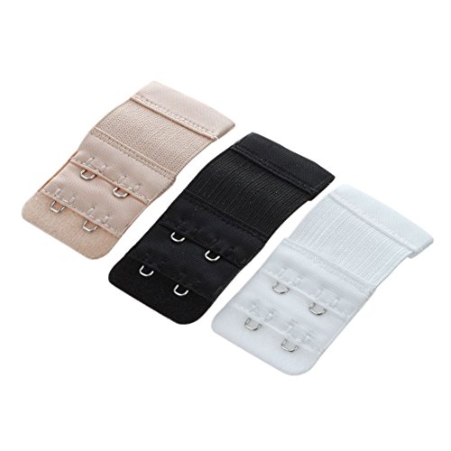 Ronlok 3 x Verlängerungsband für BH, Haken, 2 x 2 für Schwarz, , Beige, zufällige Farbauswahl Ronlok 3 x Verlängerungsband für BH, Haken, 2 x 2 für Schwarz, , Beige, zufällige Farbauswahl von Ronlok