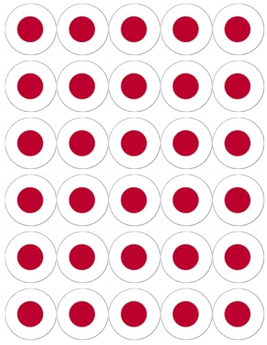 30 japanische Flaggen, Cupcake-Aufsätze, essbares Oblatenpapier, Feenkuchenaufsätze, Geburtstagstortendekorationen von Ronnies-Bakery-Company