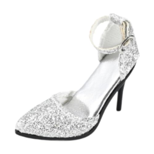 Ronyme 1/6 Figur High Heels Sandalen Puppe High Heels Modell Dekoration Stilvolles Rollenspiel Spielzeugkostüm für 12" Weibliche Actionfigur, Silber Ronyme 1/6 Figur High Heels Sandalen Puppe High Heels Modell Dekoration Stilvolles Rollenspiel Spielzeugkostüm für 12" Weibliche Actionfigur, Silber von Ronyme
