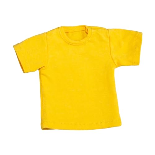 Ronyme 1:6 männliche Figur Kleidung Handgemachtes T-Shirt Miniatur-Outfits, Paarkleidung für 12 Zoll männliche und weibliche Actionfiguren Accessoire, Gelb Ronyme 1:6 männliche Figur Kleidung Handgemachtes T-Shirt Miniatur-Outfits, Paarkleidung für 12 Zoll männliche und weibliche Actionfiguren Accessoire, Gelb von Ronyme