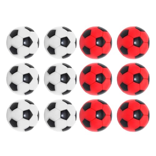 Ronyme 12 Stück Kicker-Tischbälle, Fußball-Tischspielbälle, offizielle Mini-Bälle, 1,42 Zoll, 36 mm, für Indoor-Tischspiel, Heim-Erholungsraum von Ronyme