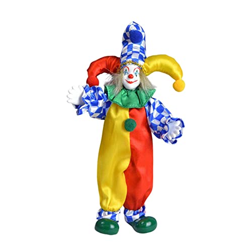 Ronyme 24cm Clown Puppe Figur Porzellan Clown Modell Handwerk für Dekoration von Ronyme