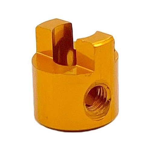 Ronyme 5X RC Schnellboot Hundewelle Aluminiumlegierung Modellbootantrieb für Ersatzteile 4mm Gold von Ronyme