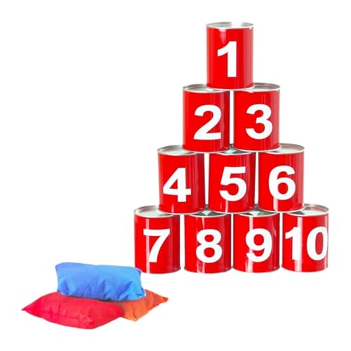 Ronyme Bean Bag Toss Playground Family Ostergeschenk Yard Knockdown Can Game Set von Ronyme