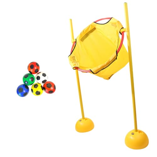 Ronyme Bean -Taschen -Spiel für Kinder mit 6 Bällen, das Ballspielzeuggeschenk für Geburtstagsfeier werfen, Gelb von Ronyme