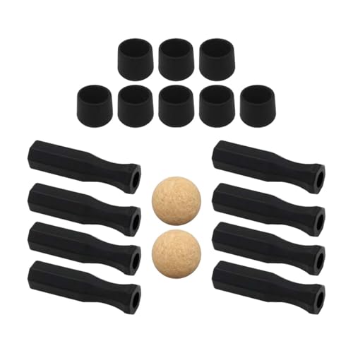Ronyme Foosball -Griffe 18pcs/Set Leichtes Tischfußballspielzubehör Standard -Wartung mit 2 Holzkugeln Endkappen Ronyme Foosball -Griffe 18pcs/Set Leichtes Tischfußballspielzubehör Standard -Wartung mit 2 Holzkugeln Endkappen von Ronyme