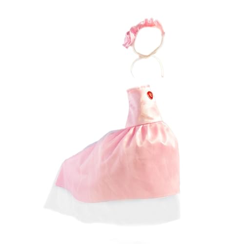 Ronyme Gans Outfit für Die Hochzeit auf Der, Kopfbedeckungszubehör, Modische Rasengans Statue, Kleidung für Sommerpartys Im Freien, Hof, Rosa von Ronyme