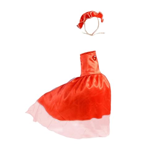 Ronyme Gans Outfit für Die Hochzeit auf Der, Kopfbedeckungszubehör, Modische Rasengans Statue, Kleidung für Sommerpartys Im Freien, Hof, Rot von Ronyme