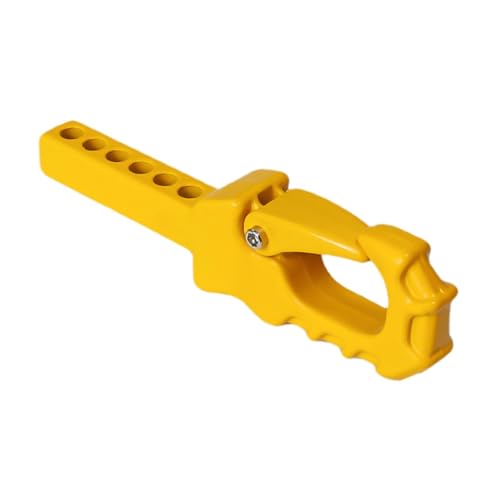 Ronyme Generisches Aluminiumlegierungsanhängerantriebsanhängeranhänger Arm Arm Stall Verstellbarer LKW -Kleiderkupplung mit Löchern für Transportwagen, Gelb von Ronyme