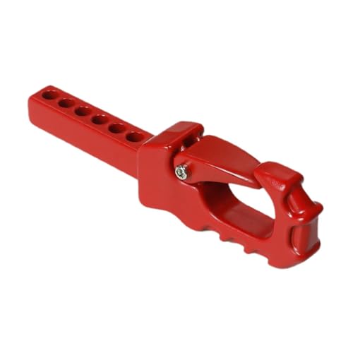 Ronyme Generisches Aluminiumlegierungsanhängerantriebsanhängeranhänger Arm Arm Stall Verstellbarer LKW -Kleiderkupplung mit Löchern für Transportwagen, Rot von Ronyme