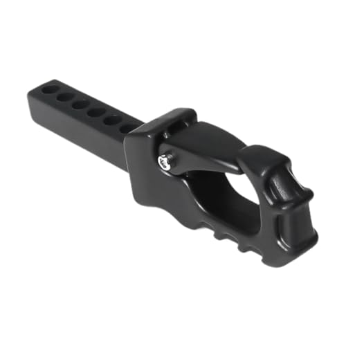 Ronyme Generisches Aluminiumlegierungsanhängerantriebsanhängeranhänger Arm Arm Stall Verstellbarer LKW -Kleiderkupplung mit Löchern für Transportwagen, Schwarz von Ronyme