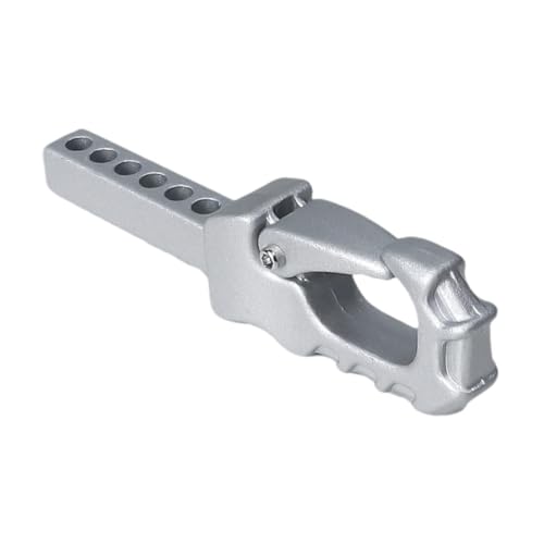 Ronyme Generisches Aluminiumlegierungsanhängerantriebsanhängeranhänger Arm Arm Stall Verstellbarer LKW -Kleiderkupplung mit Löchern für Transportwagen, Silber von Ronyme
