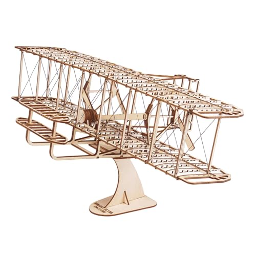 Ronyme Holz Flugzeug Modell Vorbau Spielzeug Dekor Geburtstag Geschenke Montage Modell Gebäude 3D Foto Requisiten DIY Holz Ornament von Ronyme