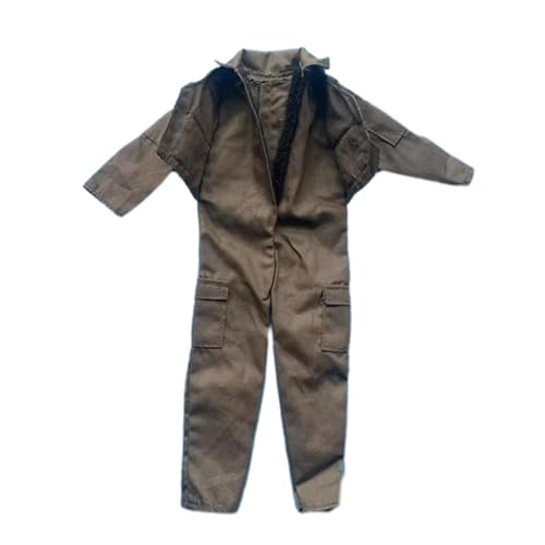 Ronyme Modischer 1/6-Overall, Miniatur-Kleidungskostüm, handgefertigte Puppenkleidung für 12-Zoll-Figurenkörper, Puppen-Anziehzubehör von Ronyme