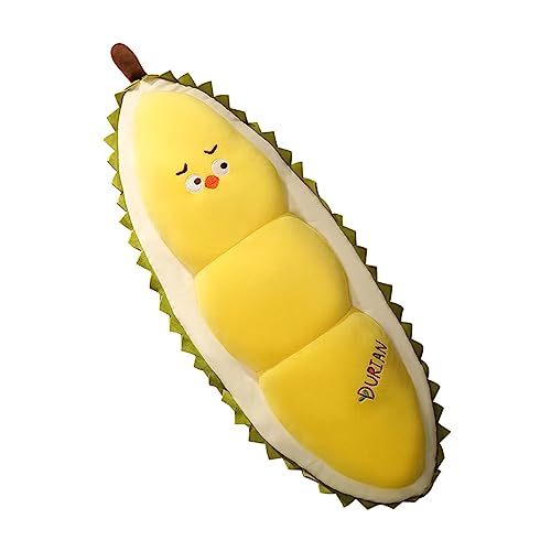 Ronyme Plüschtier Durian, langes Durian-Kissen, kuschelige Fruchtform-Serie, Frucht-Durian-Stofftier für Valentinstag, Raumdekoration, Freundin-Kollektion, 50CM Ronyme Plüschtier Durian, langes Durian-Kissen, kuschelige Fruchtform-Serie, Frucht-Durian-Stofftier für Valentinstag, Raumdekoration, Freundin-Kollektion, 50CM von Ronyme
