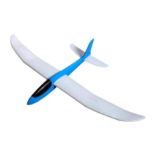 Ronyme Segelflugzeug-Spielzeug, Wurf-Segelflugzeug, groß, Geburtstagsgeschenk, fliegendes Flugzeugmodell, Handwurfflugzeug für Anfänger, Mädchen, Kinder, Blau von Ronyme