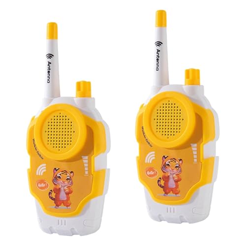 Ronyme Set mit 2 tragbaren Kommunikationsspielzeugen für Kinder, 300 Meter Reichweite, leicht, 7,6 x 3,1 x 17,3 cm, für Indoor-Spiele, interaktiver klarer, Tiger-Muster Ronyme Set mit 2 tragbaren Kommunikationsspielzeugen für Kinder, 300 Meter Reichweite, leicht, 7,6 x 3,1 x 17,3 cm, für Indoor-Spiele, interaktiver klarer, Tiger-Muster von Ronyme