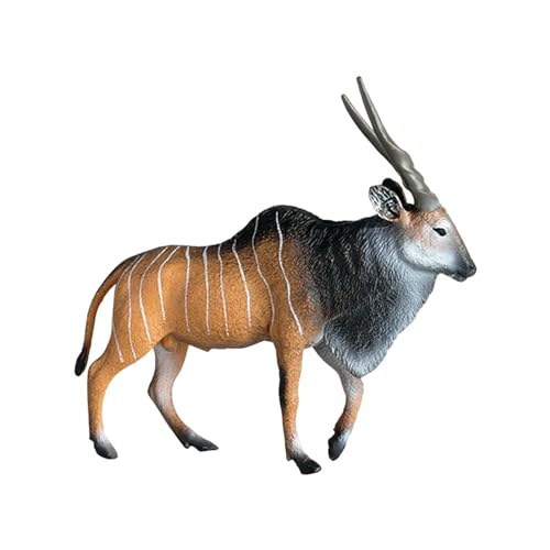 Ronyme Simulation Wildlife Tiermodell Tierfigur Realistisches Sammlerstück Miniatur Geburtstagsgeschenk Skulptur Ornament für Jungen, Antilopenmodell von Ronyme