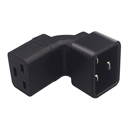 Ronyme Stromverlängerungsadapter, rechtwinkliger Kupferstecker C20 auf C19 für Lautsprecher, LCD Ronyme Stromverlängerungsadapter, rechtwinkliger Kupferstecker C20 auf C19 für Lautsprecher, LCD von Ronyme