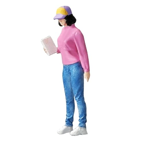 Ronyme Winzige Fitness-Menschen im Maßstab 1:64, Miniatur-Sammlungen, Layout, Dekoration, Mikrolandschaft, Dioramen, handbemalte Figuren, Dekor, Frauen von Ronyme