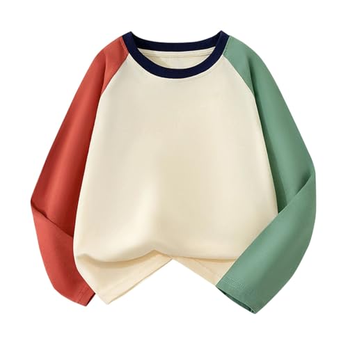 Roobeety Kinder Langarmshirt im Colorblock Design - Lässiges Raglan Oberteil für Jungen und Mädchen | Zweifarbiges Freizeitshirt für Alltag und Kindergarten von Roobeety