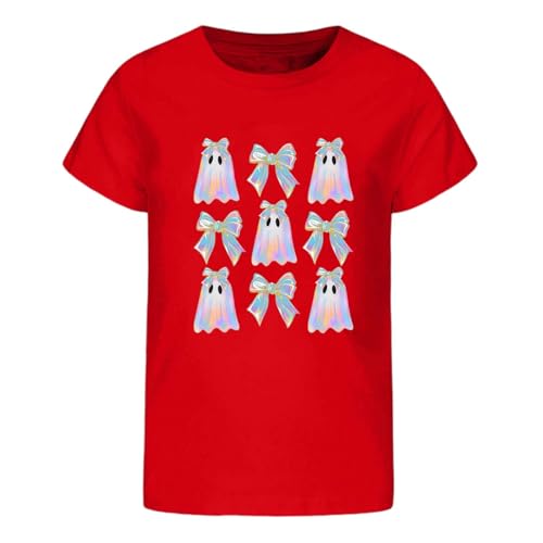 Roobeety Kinder T-Shirt mit Quallen-Motiv und Rundhals | Lässiges Kurzarm Oberteil für Mädchen für Sommer und Freizeit im Niedlichen Stil von Roobeety