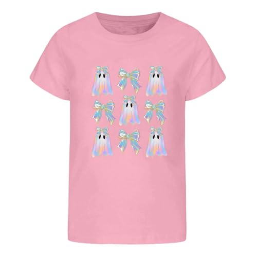 Roobeety Kinder T-Shirt mit Quallen-Motiv und Rundhals | Lässiges Kurzarm Oberteil für Mädchen für Sommer und Freizeit im Niedlichen Stil von Roobeety
