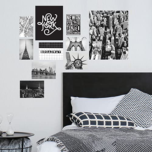 ROOMMATES RMK5337GM New York City Gallery Riesen Poster Wandaufkleber zum Abziehen und Aufkleben, Schwarz, Weiß, Grau ROOMMATES RMK5337GM New York City Gallery Riesen Poster Wandaufkleber zum Abziehen und Aufkleben, Schwarz, Weiß, Grau von RoomMates