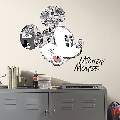 Riesiges Deko, selbstklebend, wiederverwendbar, Disney Mickey Mouse Comic und Grafik von RoomMates