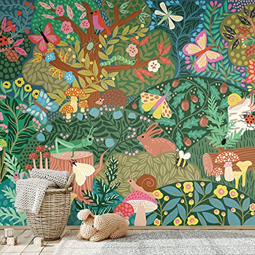 RoomMates RMK12033M Woodland Wonderland Wandbild zum Abziehen und Aufkleben, 3,2 m x 1,8 m von RoomMates