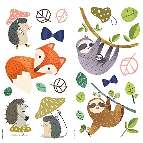 RoomMates RMK4005SCS Forest Friends Wandaufkleber zum Abziehen und Aufkleben, Grün, Braun, Orange RoomMates RMK4005SCS Forest Friends Wandaufkleber zum Abziehen und Aufkleben, Grün, Braun, Orange von RoomMates