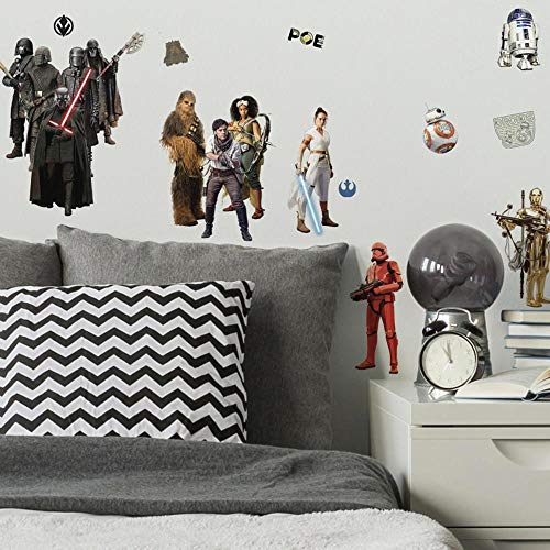 RoomMates RMK4087SCS Star Wars Episode IX Wandaufkleber zum Abziehen und Aufkleben, 3,4 x 3,4 x 10,8 x 21,3 cm von RoomMates