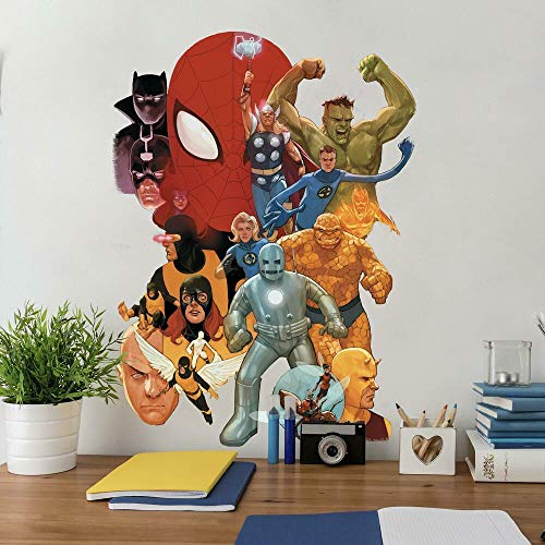 RoomMates RMK4648GM Marvel Avengers Classic Peel and Stick Wandaufkleber, Rot, Gelb, Grün, Blau, Schwarz RoomMates RMK4648GM Marvel Avengers Classic Peel and Stick Wandaufkleber, Rot, Gelb, Grün, Blau, Schwarz von RoomMates