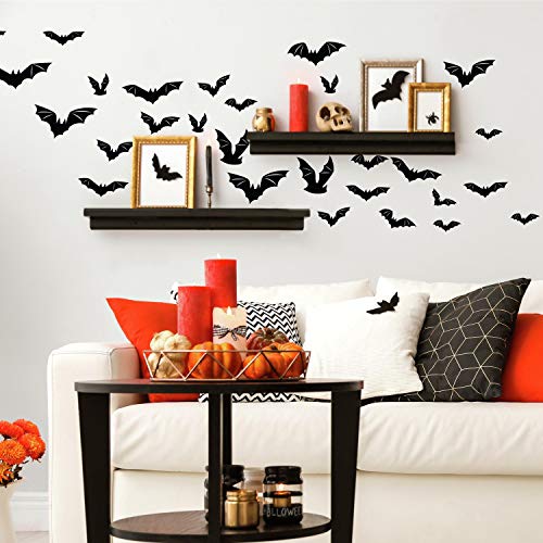 RoomMates RMK4687SCS Halloween-Wandaufkleber, Fledermaus, zum Abziehen und Aufkleben, Schwarz RoomMates RMK4687SCS Halloween-Wandaufkleber, Fledermaus, zum Abziehen und Aufkleben, Schwarz von RoomMates