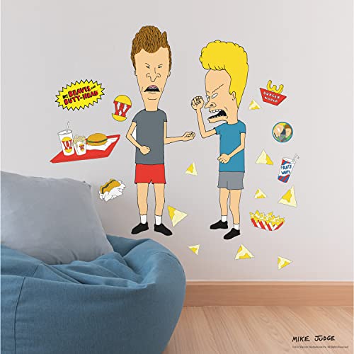 RoomMates RMK5267GM Wandaufkleber, Motiv: Beavis and Butt-Head, zum Abziehen und Aufkleben RoomMates RMK5267GM Wandaufkleber, Motiv: Beavis and Butt-Head, zum Abziehen und Aufkleben von RoomMates