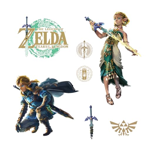 RoomMates RMK5447TBM Wandaufkleber Nintendo of America Zelda The Legend of Zelda Tränen des Königreichs Zelda Link von RoomMates