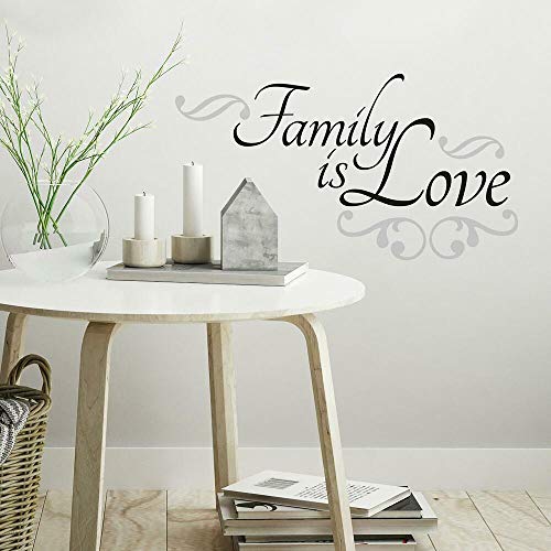 Roommates RMK2120SCS Wandaufkleber, Motiv: Family is Love, zum Abziehen und Aufkleben Roommates RMK2120SCS Wandaufkleber, Motiv: Family is Love, zum Abziehen und Aufkleben von RoomMates