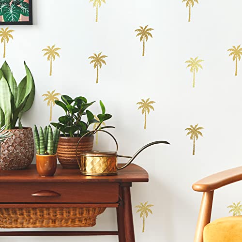 Stickers repositonnables - Palmiers en or von RoomMates