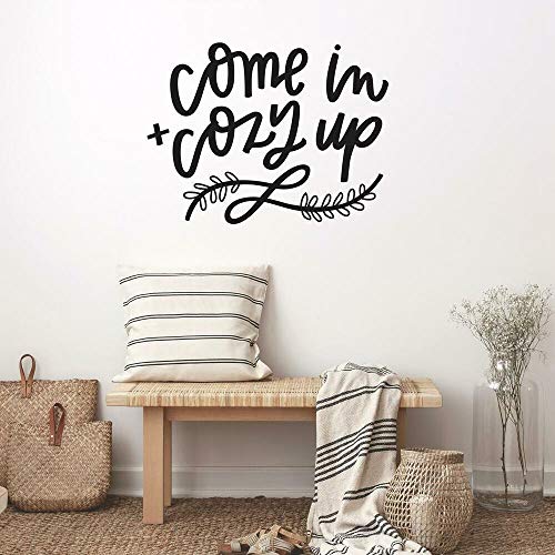 Wandaufkleber mit Zitat "Cozy Up", zum Abziehen und Aufkleben von RoomMates