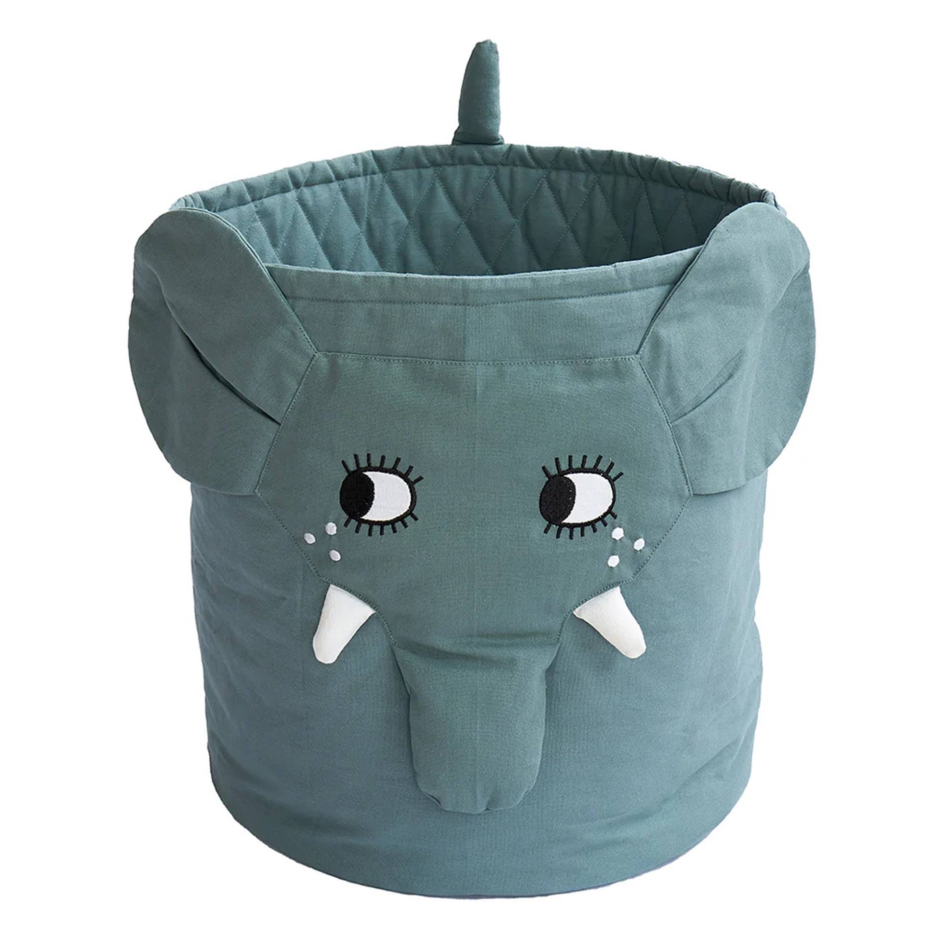 Roommate Mini Aufbewahrungskorb Elefant, Blau von Roommate