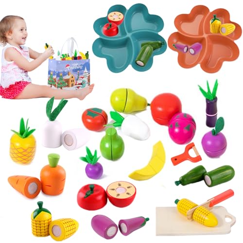 20 Artikel Kinderküche Zubehör, Kinderküche Holz, Schneidespielzeug mit Aufbewahrungstasche,Holz Obst Gemüse Lebensmittel Holzspielzeug mit Klett, für Kinder Geschenk Spielzeug 20 Artikel Kinderküche Zubehör, Kinderküche Holz, Schneidespielzeug mit Aufbewahrungstasche,Holz Obst Gemüse Lebensmittel Holzspielzeug mit Klett, für Kinder Geschenk Spielzeug von Roontin