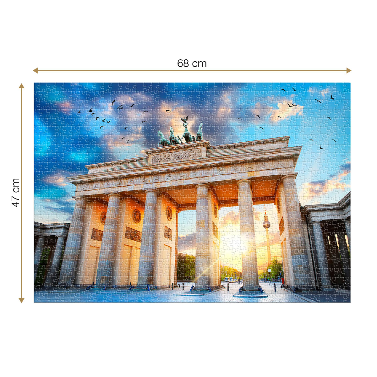 Roovi Brandenburg Gate, Berlin, Germany 1000 Teile Puzzle Roovi-79848 Roovi Brandenburg Gate, Berlin, Germany 1000 Teile Puzzle Roovi-79848 von Roovi