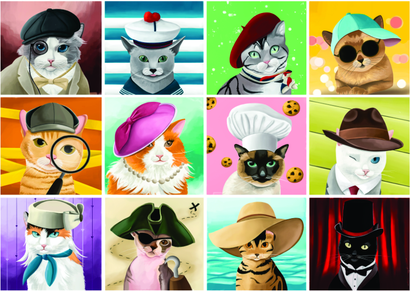 Roovi Cats with Hats 1000 Teile Puzzle Roovi-79459 Roovi Cats with Hats 1000 Teile Puzzle Roovi-79459 von Roovi