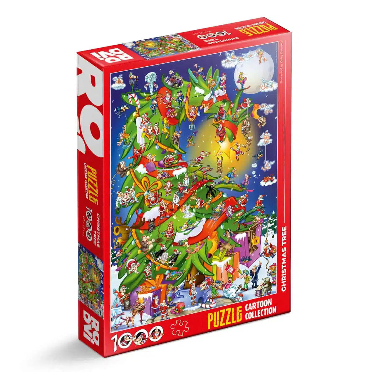 Roovi Christmas Tree 1000 Teile Puzzle Dtoys-79572 von Roovi