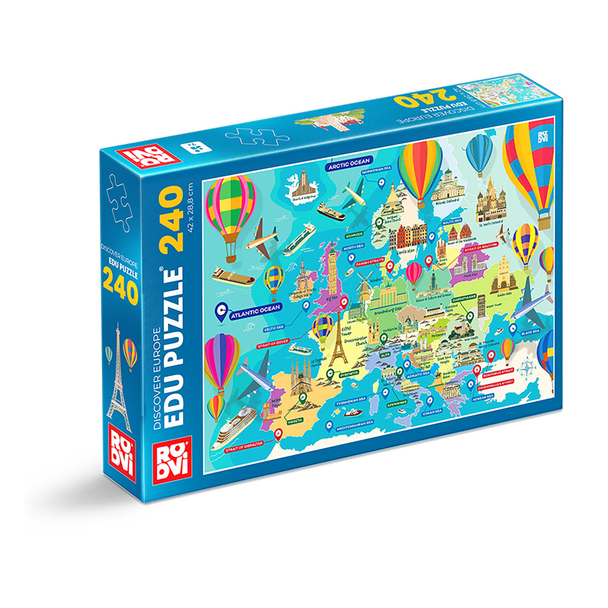 Roovi Discover Europe 240 Teile Puzzle Roovi-79824 Roovi Discover Europe 240 Teile Puzzle Roovi-79824 von Roovi