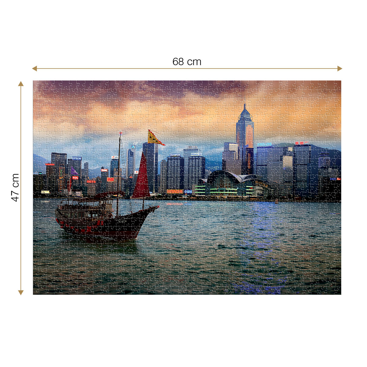 Roovi Hong Kong 1000 Teile Puzzle Roovi-70548 Roovi Hong Kong 1000 Teile Puzzle Roovi-70548 von Roovi