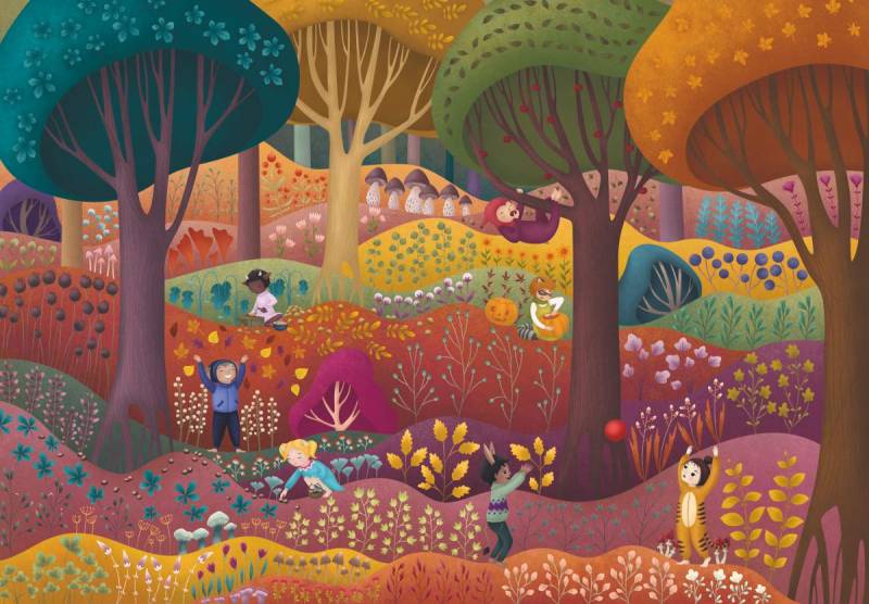 Roovi Magic Forest, Autumn 1000 Teile Puzzle Roovi-79749 von Roovi